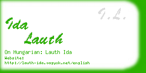 ida lauth business card